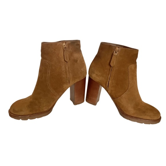 Tory Burch Sofia Suede Lug Sole Bootie - Picture 8 of 11